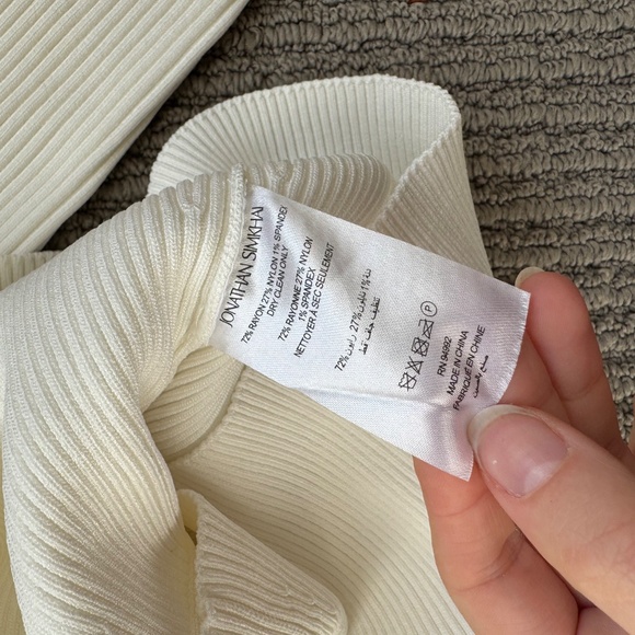 Jonathan simkhai alexia top size medium white - Picture 9 of 9